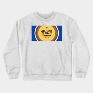 Celebrate Freedom Juneteenth Red, White, and Blue Shark Tooth Fossil Print Crewneck Sweatshirt